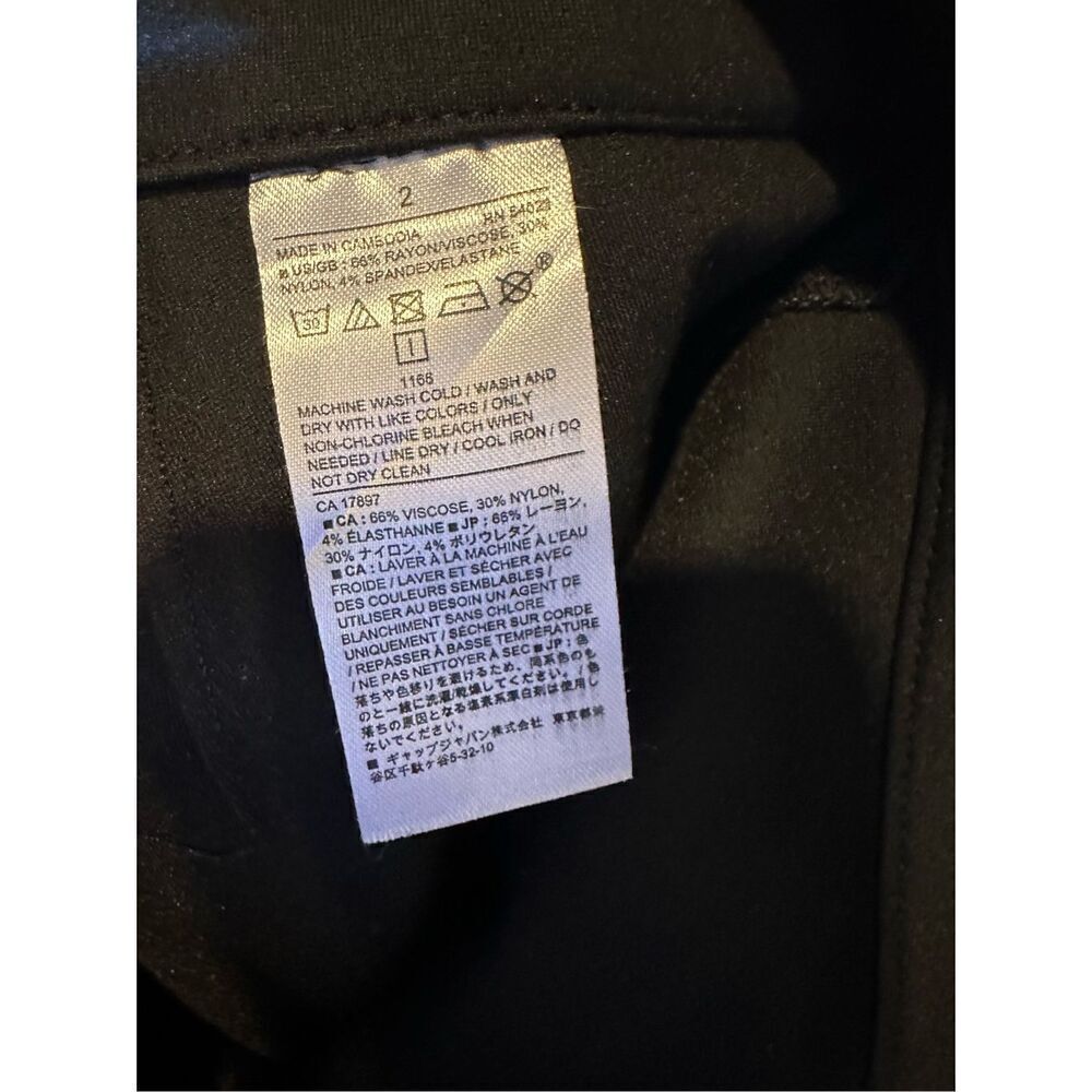 Banana Republic Black Ponte Pants Size 2 NWOT - Picture 5 of 5